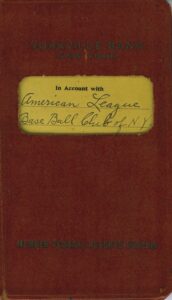 1924 & 1930-1932 American League Baseball Club of New York Account Books