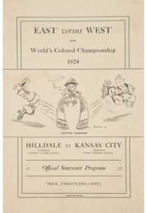 1924 World’s Colored Championship Official Program