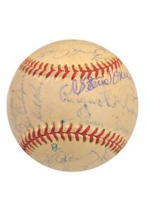 1925 New York Yankees Spring Training Team-Signed Baseball