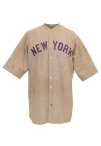 1925 Paul “Pee-Wee” Wanninger New York Yankees Game-Used Road Flannel Jersey