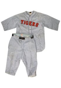 1928 Johnny Neun Detroit Tigers Game-Used Flannel Uniform