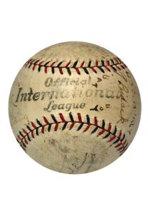 1929 Rochester Red Wings Team Signed Baseball