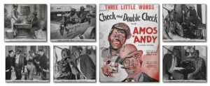 1930 Framed Amos & Andy “Check and Double Check” Movie Photo Stills