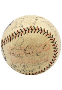 1930 NY Yankees Team-Signed OAL Baseball With Gehrig