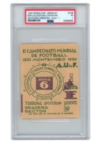 1930 World Cup – Uruguay Ticket Stub