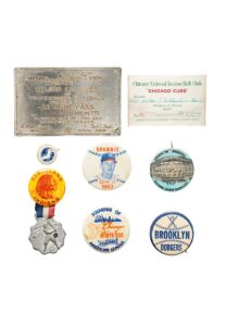 1930s-1960s Baseball Pin and Pass Lot with Jack Clement’s Lifetime Pass