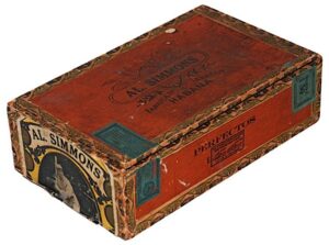 1930s Al Simmons Cigar Box