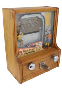 1930s Vintage Kicker Catcher Coin Operated Machine