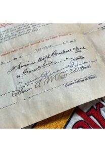 1931 Dizzy Dean St. Louis Cardinals Rookie Season Signed Players Contract & Transfer Docs