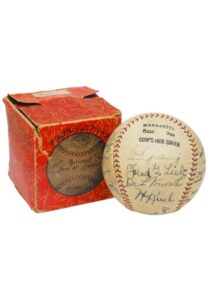 1931 United States All-Stars Tour of Japan Multi-Signed Baseball with Lou Gehrig