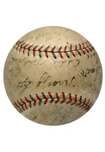 1932 Philadelphia Athletics Team-Signed OAL Baseball With Lefty Grove, Jimmie Foxx & More