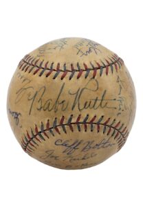 1933 Babe Ruth & Washington Senators Team Signed Baseball