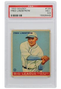 1933 Goudey Fred Lindstrom #133