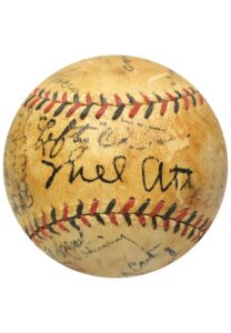 1933 New York Giants Team-Signed ONL Baseball