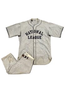 1933 Woody English Inaugural MLB All-Star Game-Used National League Flannel Uniform