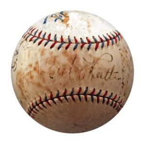 1933 Yankees Team Signed Baseball Including Ruth, Gehrig & Others