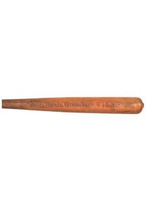 1934 Hank Greenberg Rookie Era Detroit Tigers Professional Model Side-Written Lathe Bat