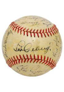 1935 New York Yankees Team-Signed Baseball