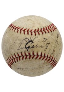 1936 New York Yankees Team-Signed OAL Baseball