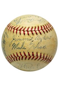 1937 Chicago White Sox Team-Signed OAL Baseball