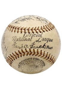 1937 New York Giants Team-Signed Baseball