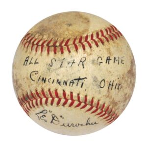 1938 All-Star Game-Used Baseball Autographed by Leo Durocher and Bill Terry