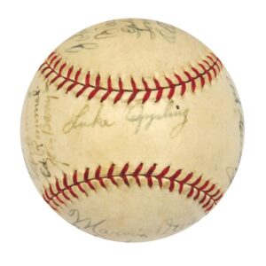 1939 Chicago White Sox Team Autographed Baseball