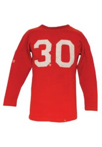 1939 Ken Strong New York Giants Game-Used Red Jersey