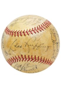 1939 New York Yankees Team-Signed Baseball