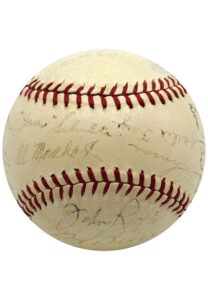 1940 Philadelphia Phillies Team-Signed ONL Baseball