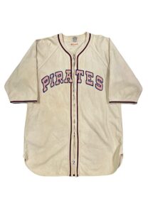 1940s Frankie Frisch Pittsburgh Pirates Manager-Worn Flannel Home Jersey