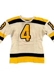 1940s Herb Cain Boston Bruins Game-Used Wool Sweater