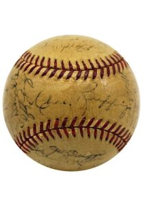 1941 New York Yankees Team-Signed Baseball