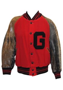 1942 Georgia Bulldogs Player-Worn Leather Letterman’s Jacket