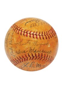 1942 New York Giants Team-Signed Baseball