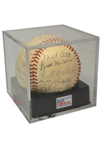 1942 New York Giants Team Signed Baseball Including Mel Ott