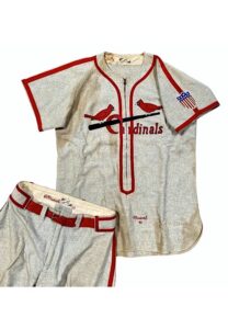 1943 Stan Musial St. Louis Cardinals NL MVP Game-Used Road Flannel Uniform