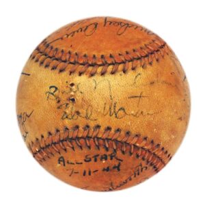 1944 All-Star Game Multi-Signed Baseball