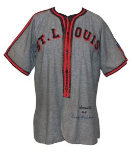 1944 Dennis Galehouse St. Louis Browns World Series Game One Game-Used & Autographed Road Flannel Uniform