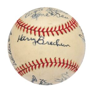 1944 St. Louis Cardinals World Championship Team Autographed Baseball