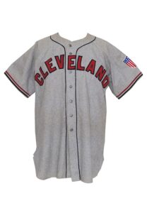 1945 Jim McDonnell Cleveland Indians Game-Used Road Flannel Jersey with Pants