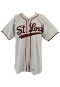 1946 Nels Potter St. Louis Browns Game-Used Road Flannel Jersey