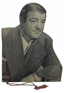 1947 Lou Costello Single-Signed & Inscribed “Diecut” Tribute Program