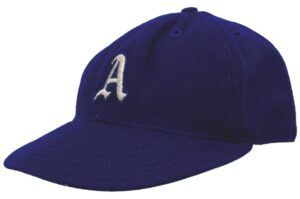 1947 Philadelphia A’s Game-Used Cap Autographed by Shantz & Valo