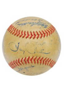 1947 Pittsburgh Pirates Team Signed Baseball with Honus Wagner & Ralph Kiner