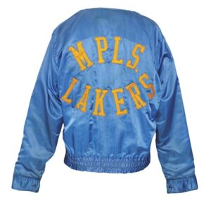 1948-1949 Mike Bloom Minneapolis Lakers Worn Road Warm-Up Jacket (Inaugural Season) (BAA Championship Season)