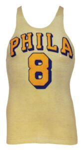 1948-1950 George Senesky Philadelphia Warriors Home Jersey