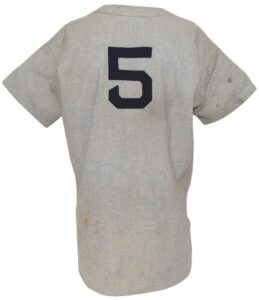 1948-49 Joe DiMaggio NY Yankees Game-Used Road Flannel Jersey