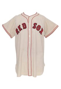 1948 Birdie Tebbetts Boston Red Sox Game-Used Home Flannel Jersey