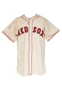 1948 Bobby Doerr Boston Red Sox Game-Used & Autographed Home Flannel Jersey